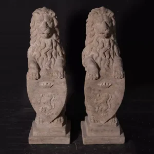 Leen van Dam Decoraties - Heraldische Leeuwen set van 2