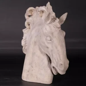 Leen van Dam Decoraties - Paarden Hoofd Roman Stone