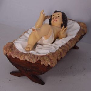 Baby Jezus in de kribbe
