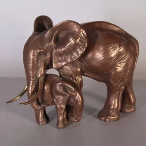 Leen van Dam Decoraties - Olifant moeder met baby