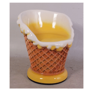 Leen van Dam Decoraties - IJs stoel geel