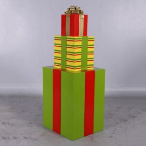 Stapel cadeaus als kerstdecoratie