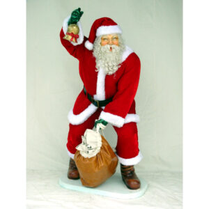 Kerstman Levensgroot met echt pak
