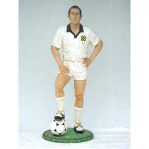 Voetbal Speler Staand Levensgroot