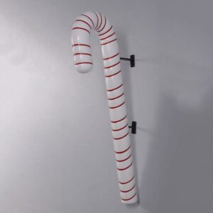 Wit met rode zuurstok hangend