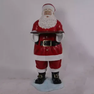 Kerstman met dienblad