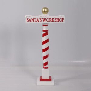 Kerstman werkplaats bord