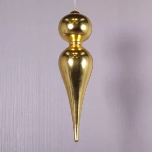 Leen van Dam Decoraties - Kerstbal Twinkle kegelvormig goud