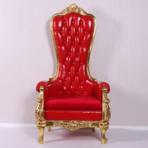 Troon van de kerstman rood