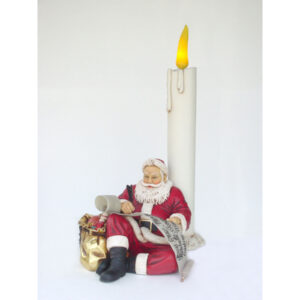 Kerstman met kaars