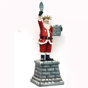 Leen van Dam Decoraties - Kerstman als vrijheidsbeeld groot