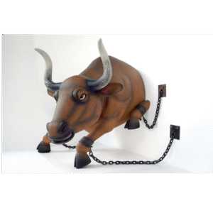 Leen van Dam Decoraties - Stier Wandmodel Hangend