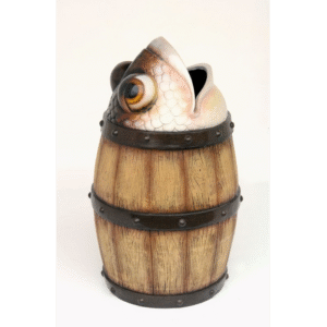 Leen van Dam Decoraties - Afvalbak model vis