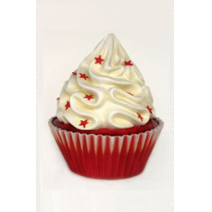 Leen van Dam Decoraties - Cupcake Wit/Rood