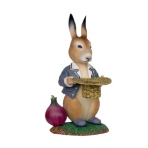 Leen van Dam Decoraties - Paashaas met dienblad