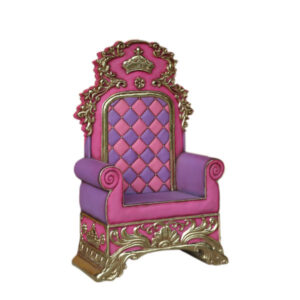 Leen van Dam Decoraties - Troon van de kerstman roze