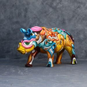 Pop-art Baby Neushoorn