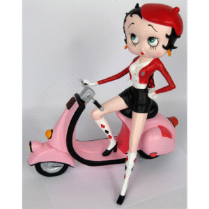Leen van Dam Decoraties - Betty Boop Op Scooter