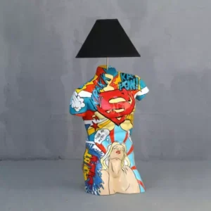 Pop-art Mannelijke romp Lamp