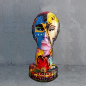 Pop-art Andy Warhol Hoofd
