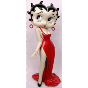 Leen van Dam Decoraties - Betty Boop Rode Jurk