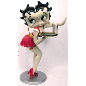 Leen van Dam Decoraties - Betty Boop Serveerster met Dienblad