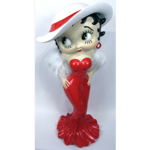 Leen van Dam Decoraties - Betty Boop Dame Rode Jurk