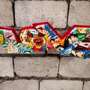 Pop-art Liefde tekst 2