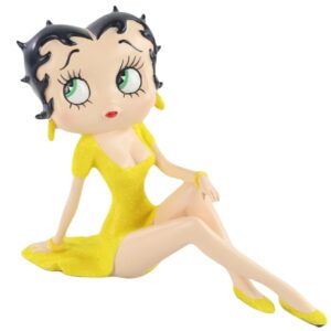 Leen van Dam Decoraties - Betty Boop met gele jurk