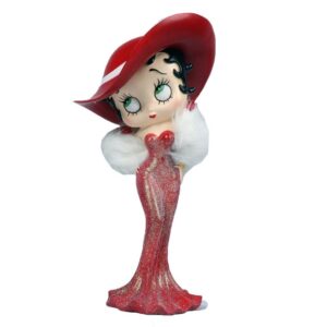 Leen van Dam Decoraties - Betty Boop Dame Rode Glitter