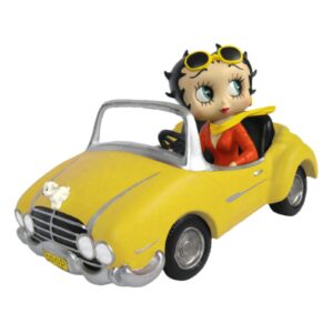 Leen van Dam Decoraties - Betty Boop in gele auto