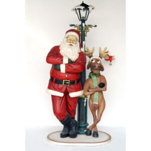 Kerstman met rendier