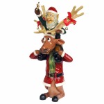 Elf op de rug van een rendier