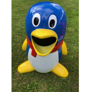 Leen van Dam Decoraties - Afvalbak model pinguïn