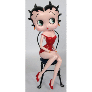 Leen van Dam Decoraties - Betty Boop Op Stoel