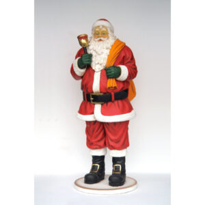 Kerstman met bel en zak