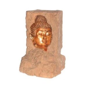 Leen van Dam Decoraties - Boeddha Hoofd Illusion met Lamp