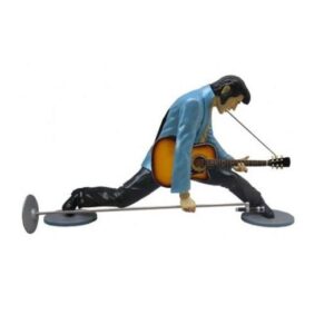 Leen van Dam Decoraties - Elvis Presley Knielend levensgroot