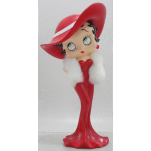 Leen van Dam Decoraties - Betty Boop Dame Rode Jurk