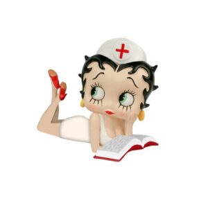 Leen van Dam Decoraties - Betty Boop Verpleegster Liggend