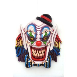 Leen van Dam Decoraties - Enge clown wandmodel XL